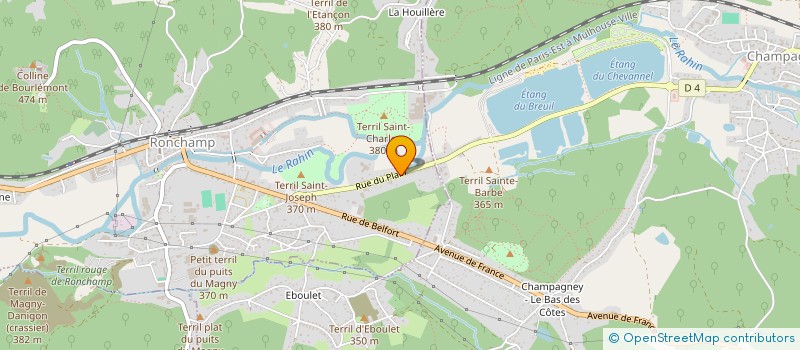 localisation de l'entreprise MONSIEUR JEREMY BOLOT  RONCHAMP