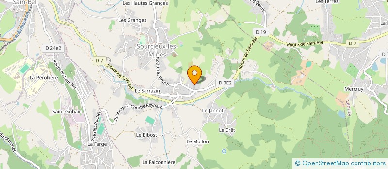 localisation de l'entreprise MONSIEUR JEREMY BONETTO à SOURCIEUX-LES-MINES