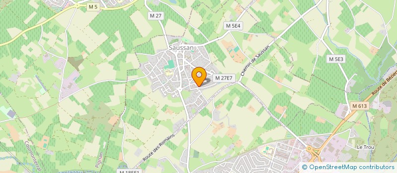 localisation de l'entreprise MONSIEUR JEREMY BONNAL  SAUSSAN