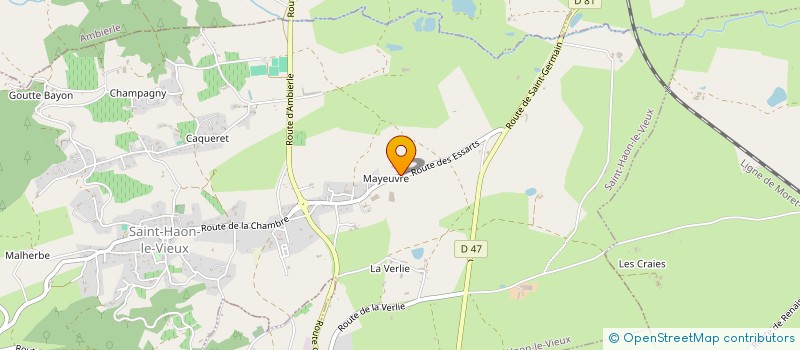 localisation de l'entreprise MONSIEUR JEREMY BONNEFOY  SAINT-HAON-LE-VIEUX