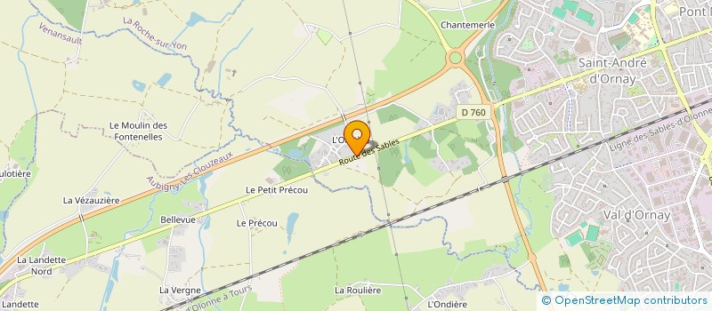 localisation de l'entreprise MONSIEUR JEREMY BOSQUET à LA ROCHE-SUR-YON
