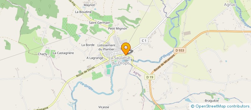 localisation de l'entreprise MONSIEUR JEREMY BOTTIN  EYMET