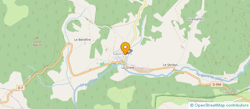 localisation de l'entreprise MONSIEUR JEREMY BOUDET  SAUCLIERES