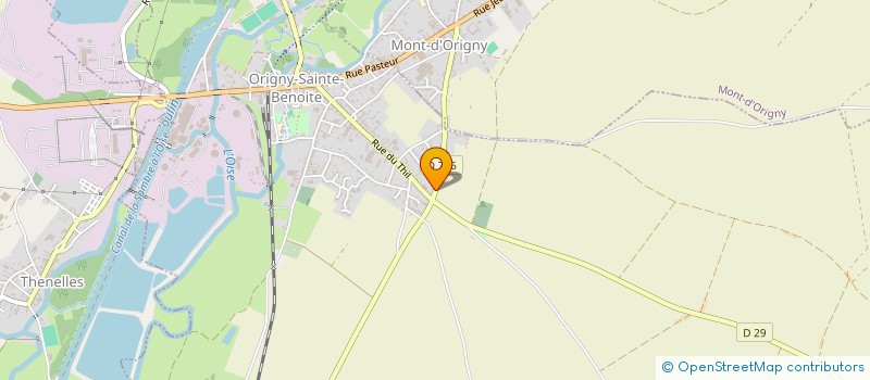localisation de l'entreprise MONSIEUR JEREMY BOUDOUX  ORIGNY-SAINTE-BENOITE