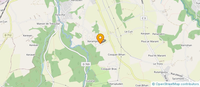 localisation de l'entreprise MONSIEUR JEREMY BOULANGER à PLOURIN-LES-MORLAIX