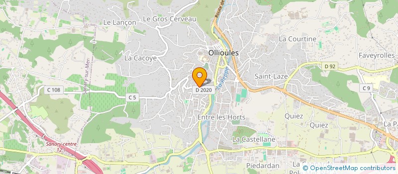 localisation de l'entreprise MONSIEUR JEREMY BOURCEY à OLLIOULES