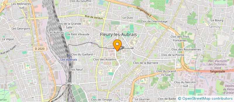 localisation de l'entreprise MONSIEUR JEREMY BOURDEAU à FLEURY-LES-AUBRAIS
