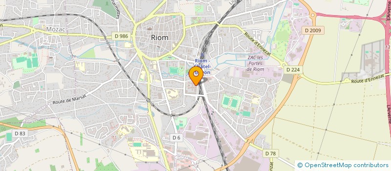 localisation de l'entreprise MONSIEUR JEREMY BOURDIN  RIOM