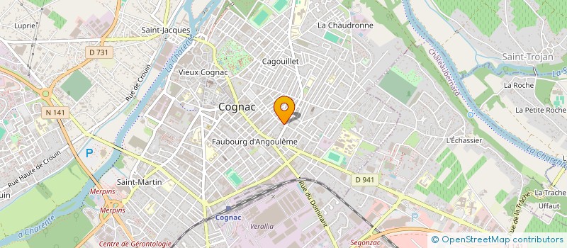 localisation de l'entreprise MONSIEUR JEREMY BOYER à COGNAC