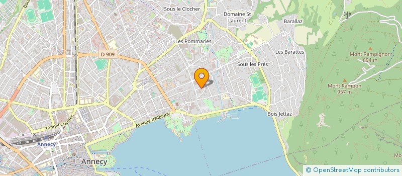 localisation de l'entreprise MONSIEUR JEREMY BOZON-MERMET à ANNECY