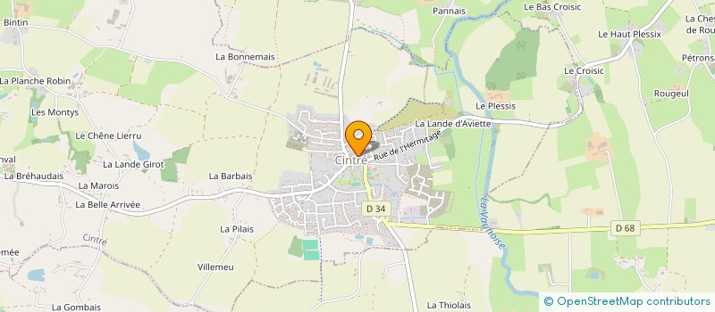 localisation de l'entreprise MONSIEUR JEREMY BREAL  CINTRE