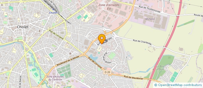 localisation de l'entreprise MONSIEUR JEREMY BREBION à CHOLET