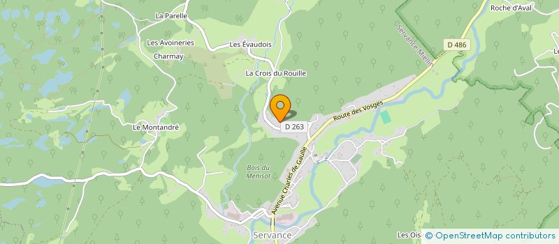 localisation de l'entreprise MONSIEUR JEREMY BRESSON  SERVANCE-MIELLIN