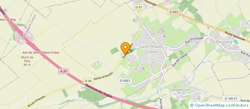 localisation de l'entreprise MONSIEUR JEREMY BRIFFAUT  SAINT-HILAIRE-COTTES