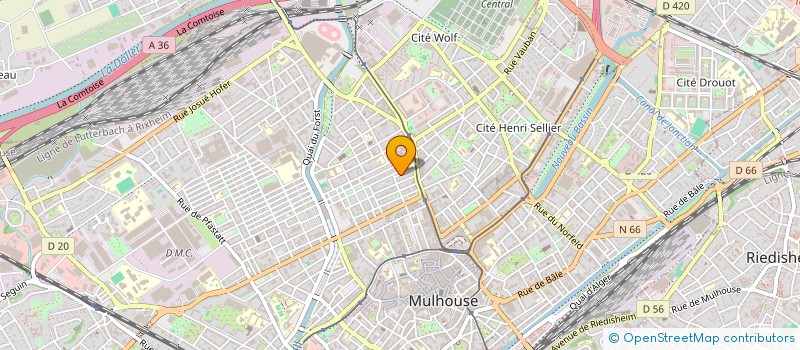 localisation de l'entreprise MONSIEUR JEREMY BRITO  MULHOUSE