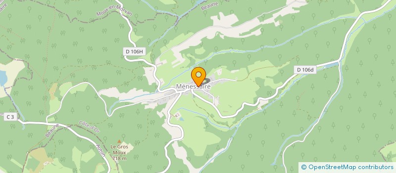 localisation de l'entreprise MONSIEUR JEREMY BROCHOT  MENESSAIRE