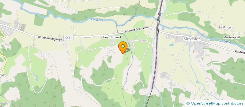 localisation de l'entreprise MONSIEUR JEREMY BROLLES  EYZIN-PINET