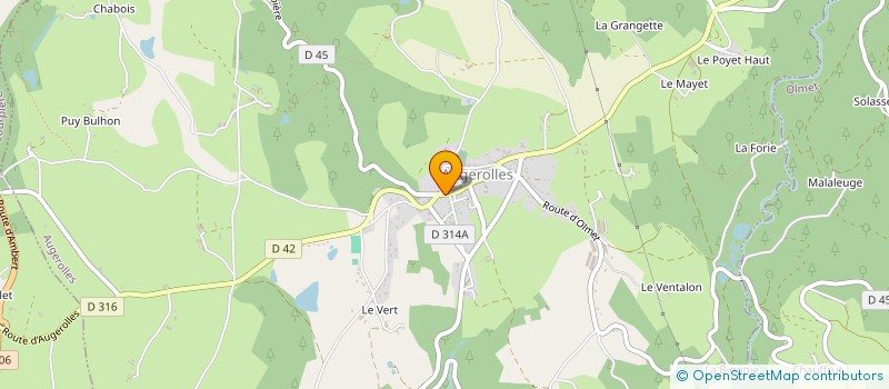 localisation de l'entreprise MONSIEUR JEREMY BRUTTOMESSO  AUGEROLLES