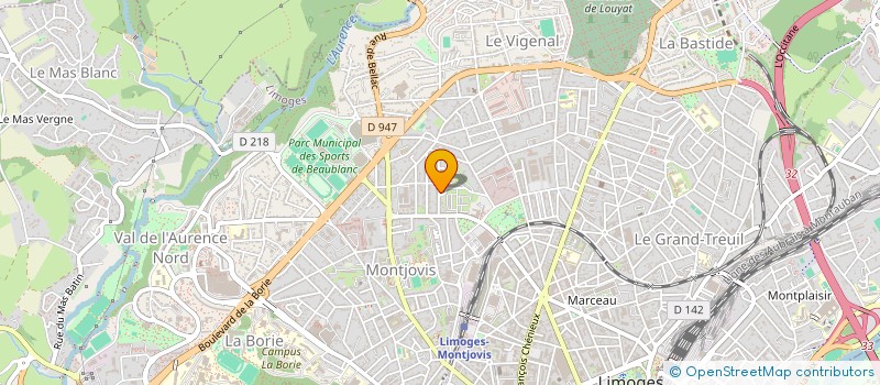 localisation de l'entreprise MONSIEUR JEREMY BURBAN à LIMOGES