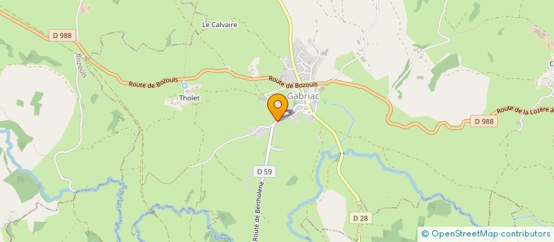 localisation de l'entreprise MONSIEUR JEREMY BURGUIERE  GABRIAC