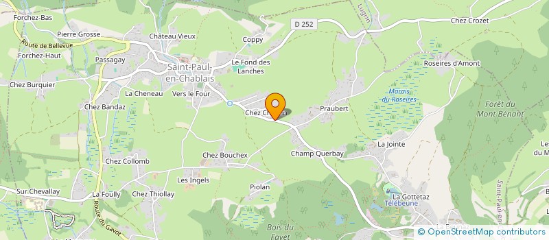 localisation de l'entreprise MONSIEUR JEREMY BURNET  SAINT-PAUL-EN-CHABLAIS