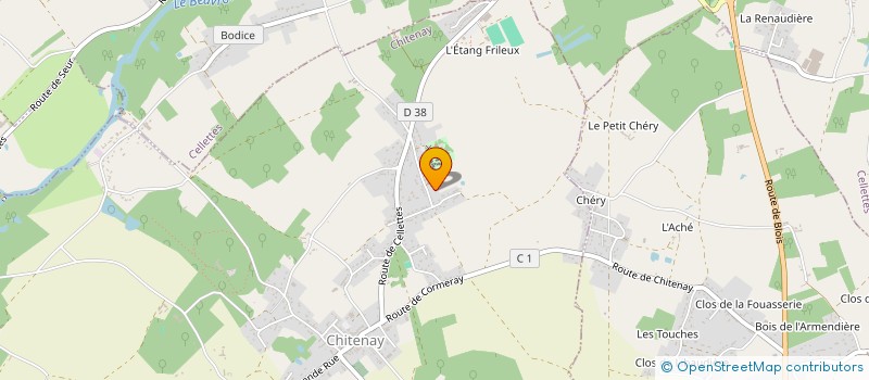 localisation de l'entreprise MONSIEUR JEREMY CAGNARD  CHITENAY