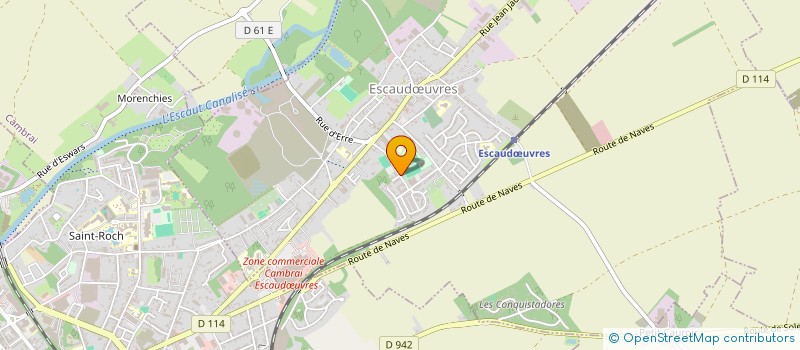 localisation de l'entreprise MONSIEUR JEREMY CAILLE  ESCAUDUVRES