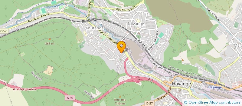 localisation de l'entreprise MONSIEUR JEREMY CALASTRETTI  KNUTANGE