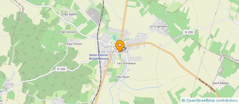 localisation de l'entreprise MONSIEUR JEREMY CALCINE  SAINT-HILAIRE-DE-VILLEFRANCHE