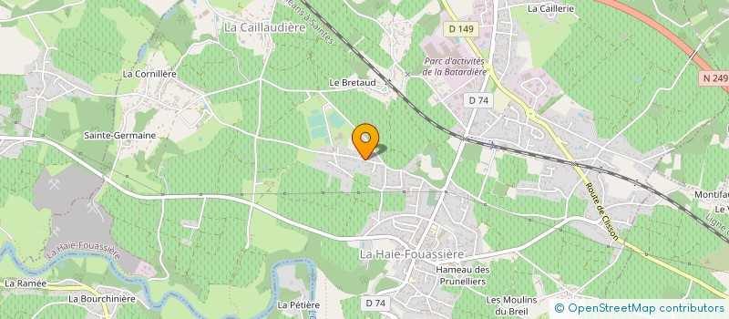 localisation de l'entreprise MONSIEUR JEREMY CAMIER à LA HAIE-FOUASSIERE