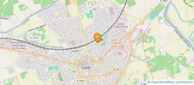 localisation de l'entreprise MONSIEUR JEREMY CAMOSSI  LUNEL