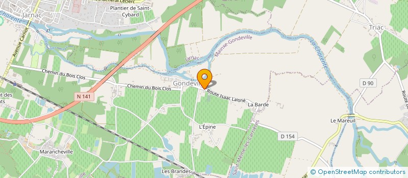 localisation de l'entreprise MONSIEUR JEREMY CARTIER  MAINXE-GONDEVILLE