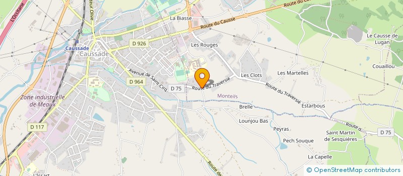 localisation de l'entreprise MONSIEUR JEREMY CASANOVA GABARRE  MONTEILS