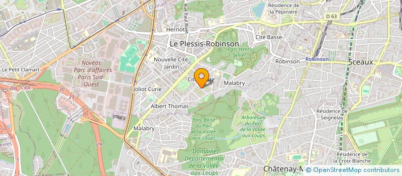 localisation de l'entreprise MONSIEUR JEREMY CASSIN à LE PLESSIS-ROBINSON