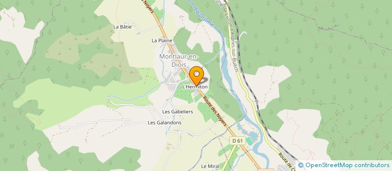 localisation de l'entreprise MONSIEUR JEREMY CATTIAUX  MONTLAUR-EN-DIOIS