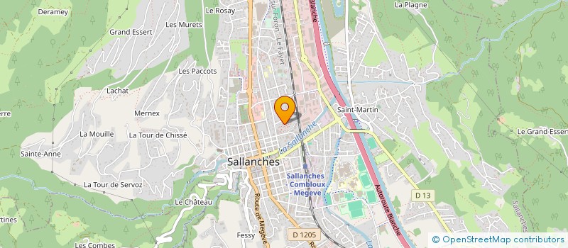 localisation de l'entreprise MONSIEUR JEREMY CAUCHIS à SALLANCHES
