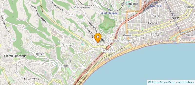 localisation de l'entreprise MONSIEUR JEREMY CHABELARD  NICE