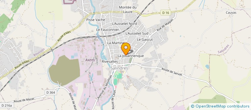 localisation de l'entreprise MONSIEUR JEREMY CHABRIER à SALINDRES