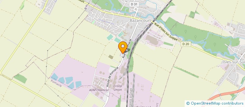 localisation de l'entreprise MONSIEUR JEREMY CHANTEREAU  BAZANCOURT