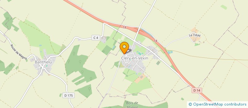 localisation de l'entreprise MONSIEUR JEREMY CHAPELAIN  CLERY-EN-VEXIN