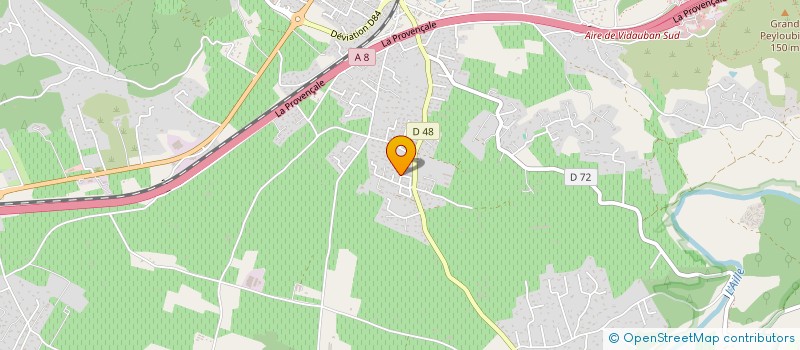 localisation de l'entreprise MONSIEUR JEREMY CHAPET  VIDAUBAN