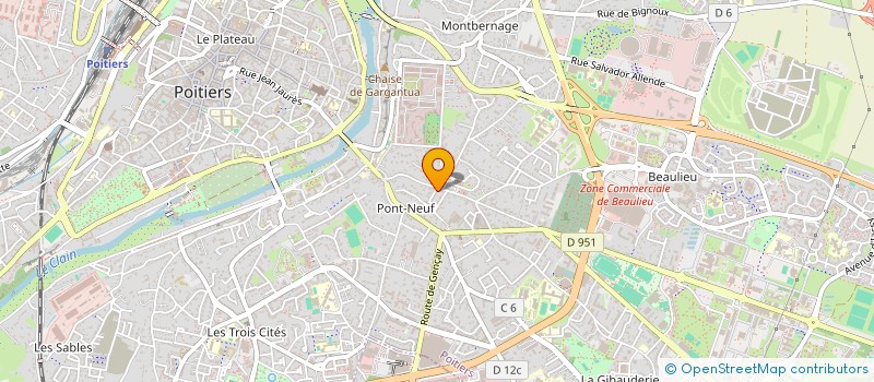 localisation de l'entreprise MONSIEUR JEREMY CHARRAUD  POITIERS