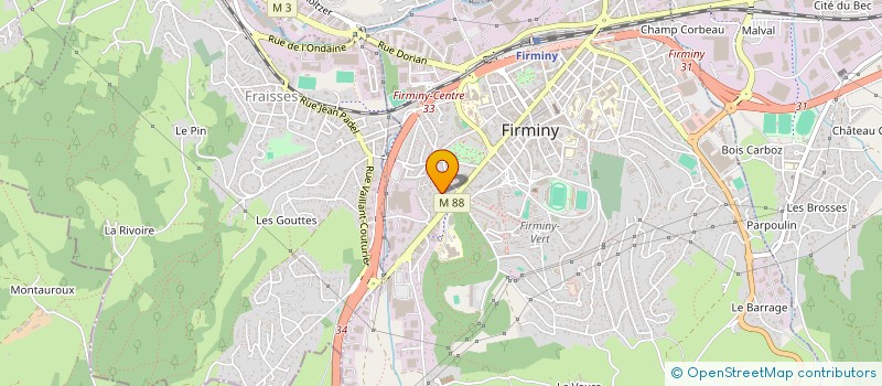 localisation de l'entreprise MONSIEUR JEREMY CHARRET  FIRMINY