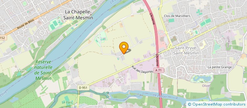localisation de l'entreprise MONSIEUR JEREMY CHATELAIN  SAINT-PRYVE-SAINT-MESMIN