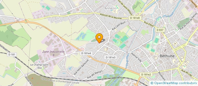 localisation de l'entreprise MONSIEUR JEREMY CHAULET à ANNEZIN