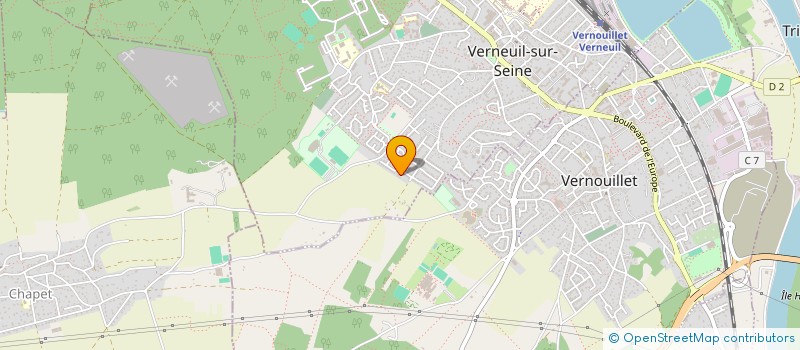 localisation de l'entreprise MONSIEUR JEREMY CHAUSSEMY  VERNEUIL-SUR-SEINE