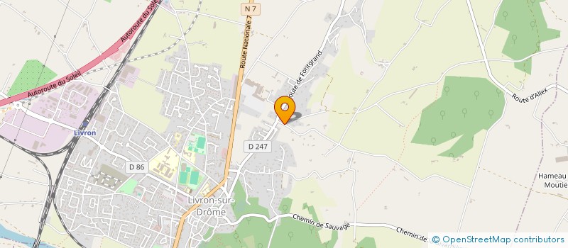 localisation de l'entreprise MONSIEUR JEREMY CHAUSSINAND  LIVRON-SUR-DROME