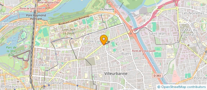 localisation de l'entreprise MONSIEUR JEREMY CHAZEL  VILLEURBANNE