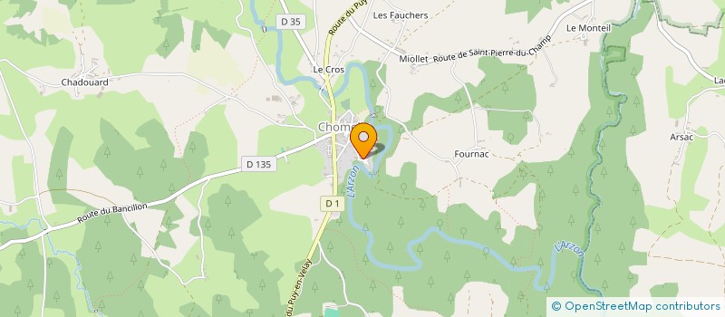 localisation de l'entreprise MONSIEUR JEREMY CHEMIN  VOREY