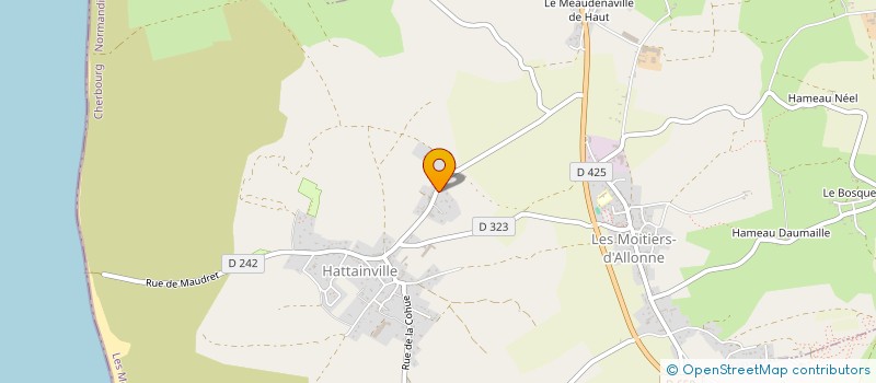 localisation de l'entreprise MONSIEUR JEREMY CHERBOURG à LES MOITIERS-D'ALLONNE